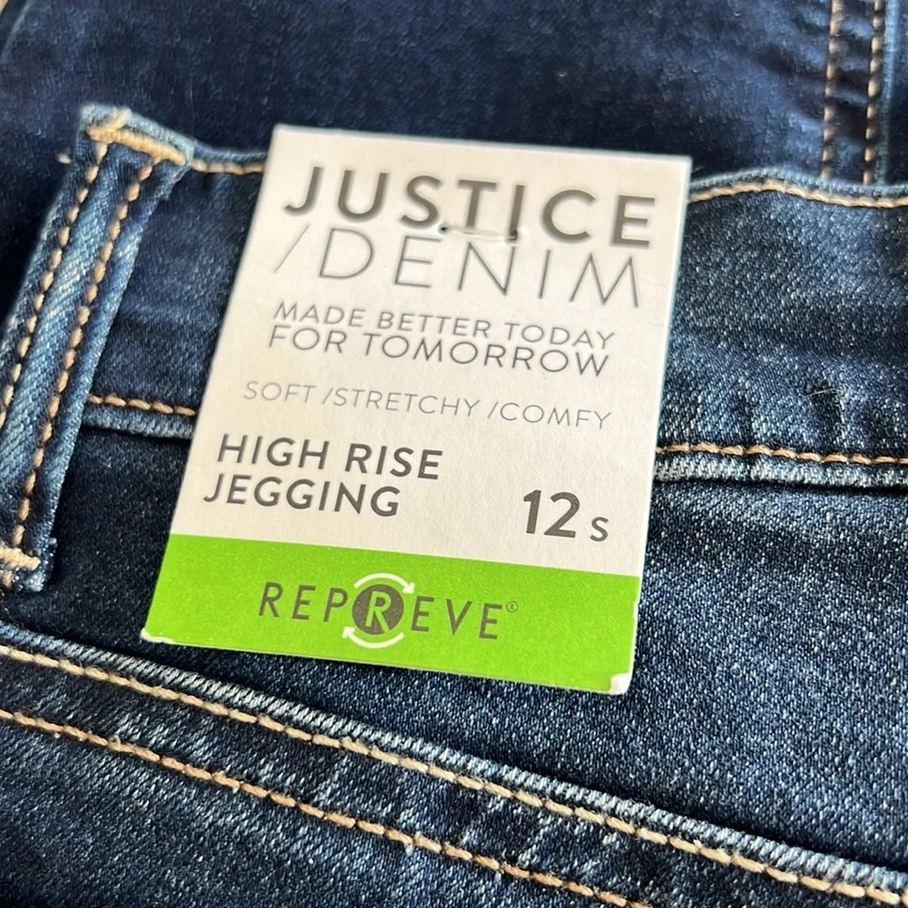 Justice high rise jeggings size 12 slim